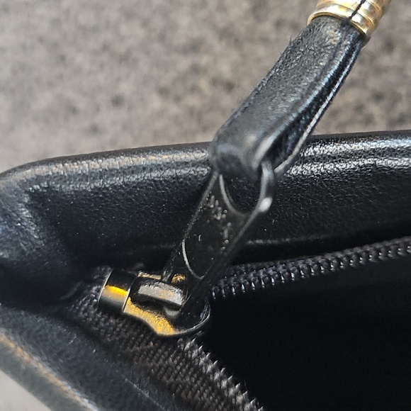 Black Leather Men's Clutch - Picture 6 of 7